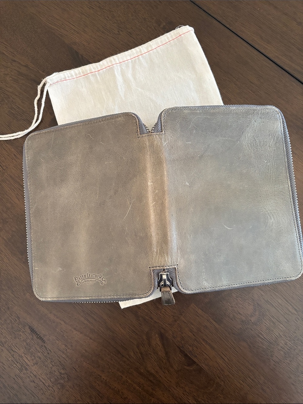Destash SALE B6 Galen Leather Zipped Notebook Folio Planner Cover Distressed - Picture 12 of 16